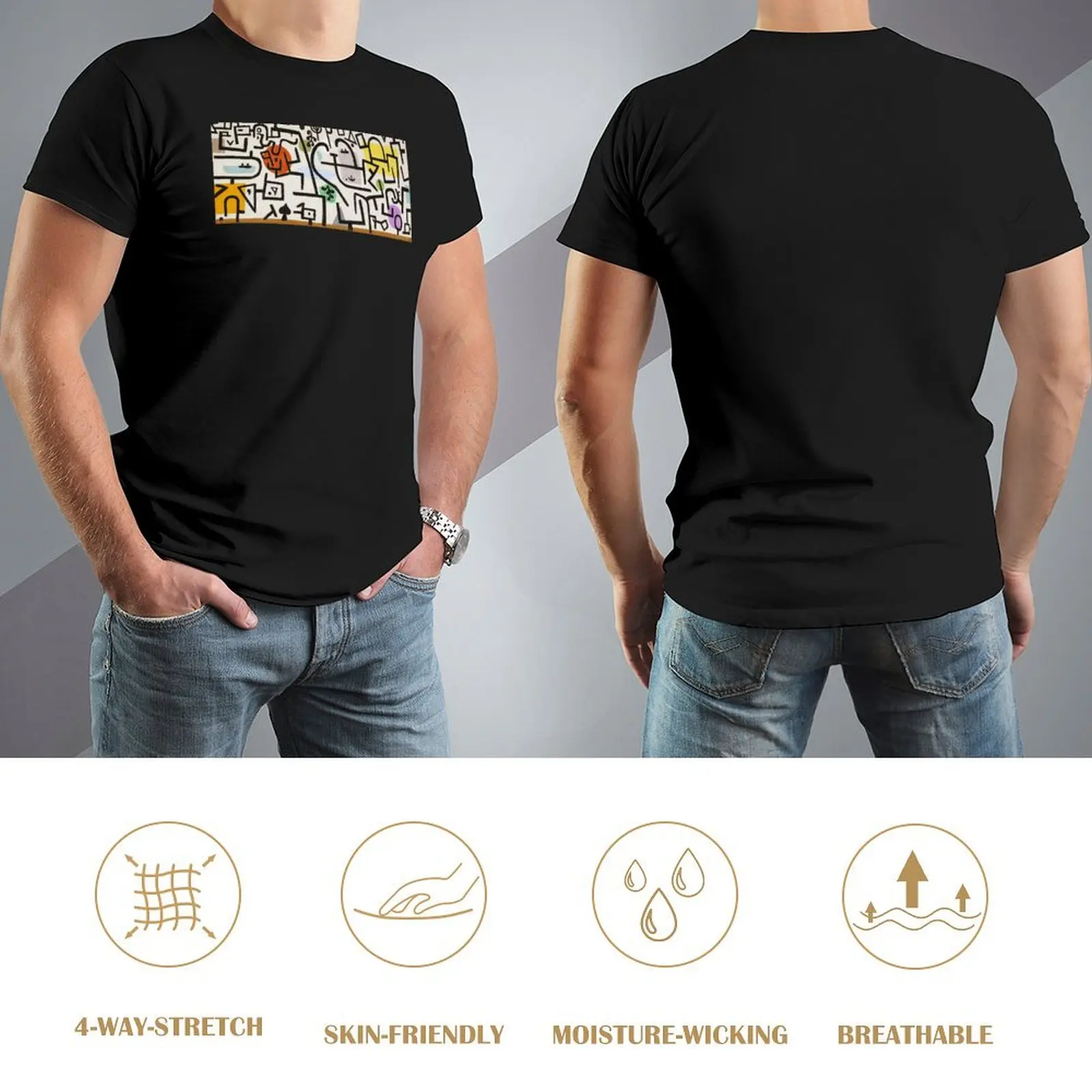 Футболка Paul Klee Rich Harbor (Picture of a Journey) (Анострактный узор · экспрессионизм кубизм