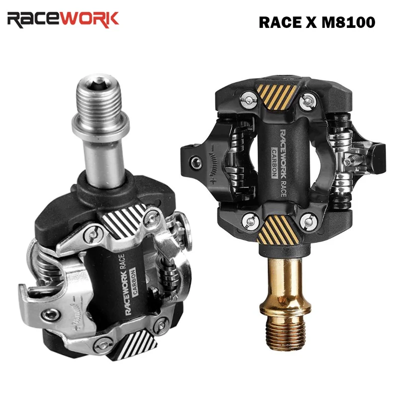 

RACEWORK DEORE X-M8100 Self-Locking SPD Pedals MTB Components Using for Bicycle Racing Mountain Bike Parts