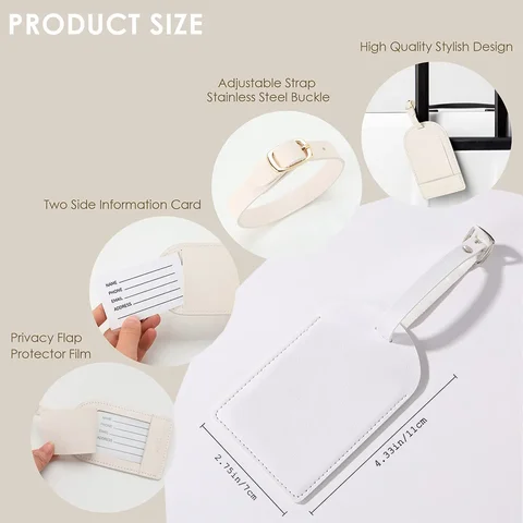 Персонализированная багажная бирка из искусственной кожи с именем, идентификационная этикетка для чемодана, бирки для посадочной сумки, дорожные аксессуары, подарок