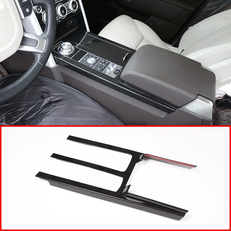 

For Land Rover Discovery 5 Lr5 2017 Car -Styling Abs Carbon Fiber Style Center Console Protection Panel Cover Trim Car Accessory
