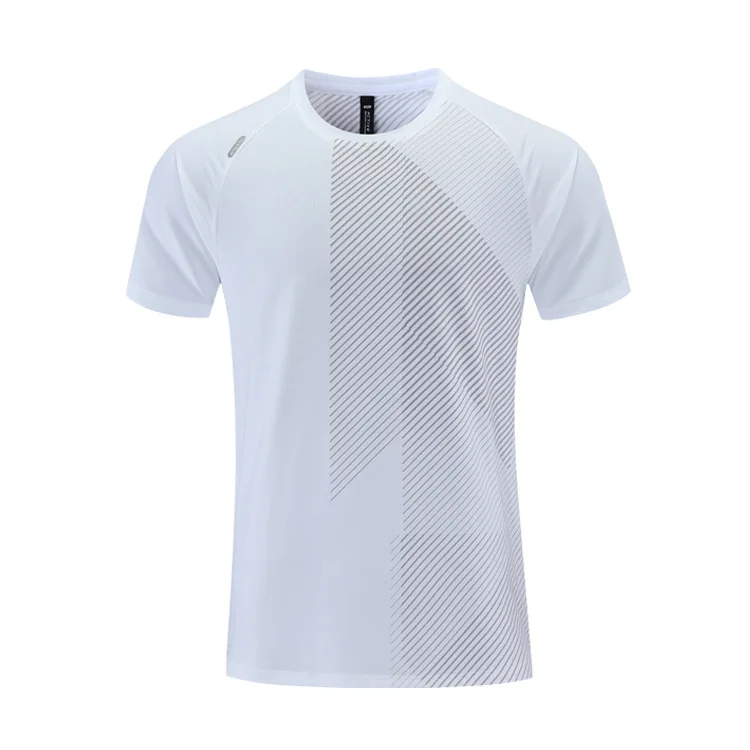Sports Men's T Shirt Breathable Training Clothing Outdoor Cycling Casual O-neck Women's Tracksuit Unisex Short Sleeve Top