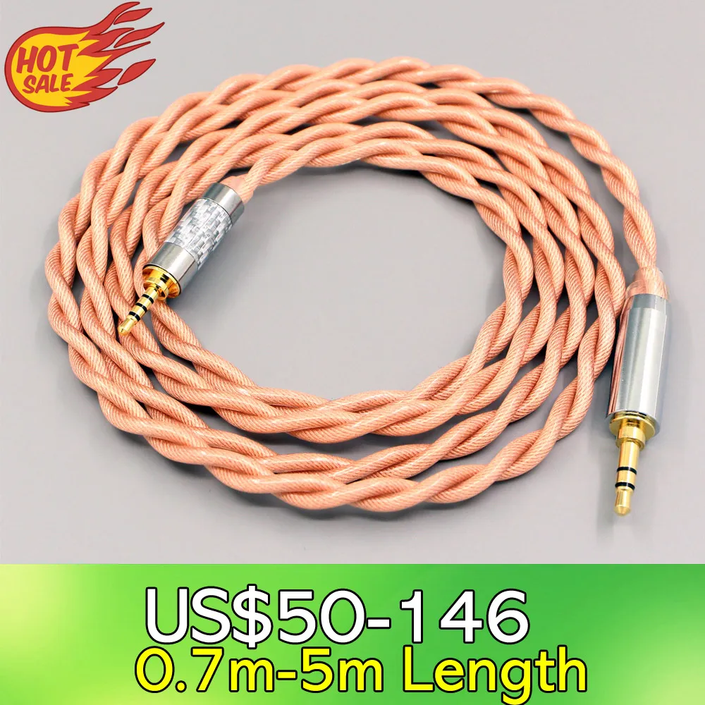 Type6 756 core Shielding 7n Litz OCC Earphone Cable For beyerdynamic DT 240 Pro DT240Pro Shure AONIC LN008009