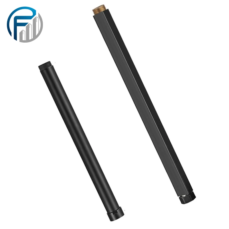 

Удлинительная трубка для смесителя для душа, черная, золотистая, универсальная, 30 см, квадратная, для душа