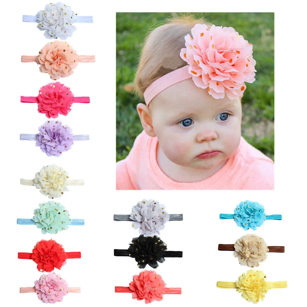

Baby Girl Headbands Sweet Kids Girl Baby Headband Infant Newborn Flower Bow Hair Band Accessories Baby Chiffon Flower Headband