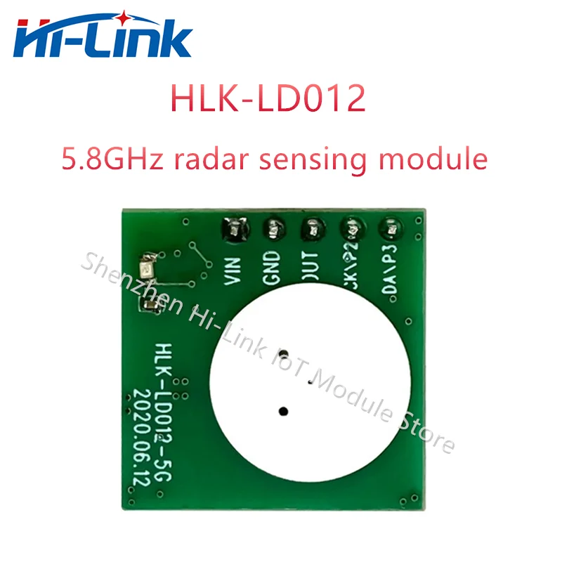 

Household Intelligent 20pcs/lot Ultra-low Power HLK-LD012-5G 5.8G Radar Sensor Module Mini Radar Induction Switch Sensor Module