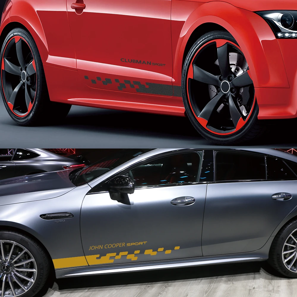 Наклейки на боковые двери автомобиля наклейки для мини-Джона Купера R55