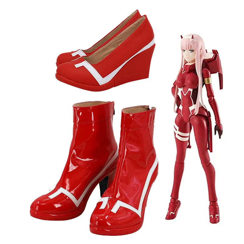 

DARLING in the FRANXX ZERO TWO CODE:002 Anime Customize Cosplay Shoes Boots Halloween Party Props