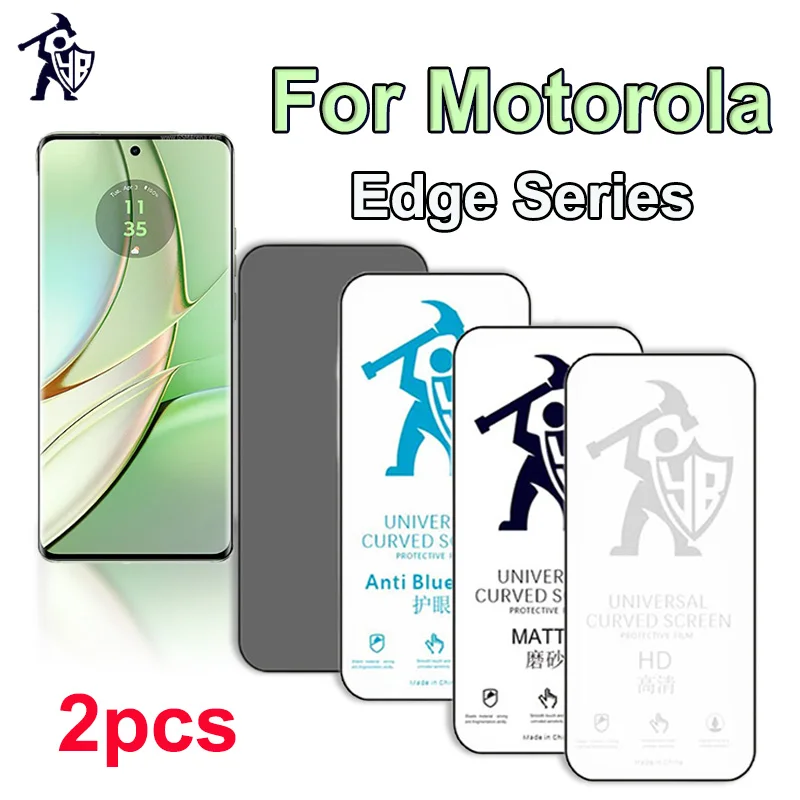 

For Motorola ThinkPhone One Zoom Moto Edge 20 Lite 30 Ultra Neo Fusion 5G 40 Pro E5 E6 E7 HD/Matte/Blueray/Privacy Hydrogel Film