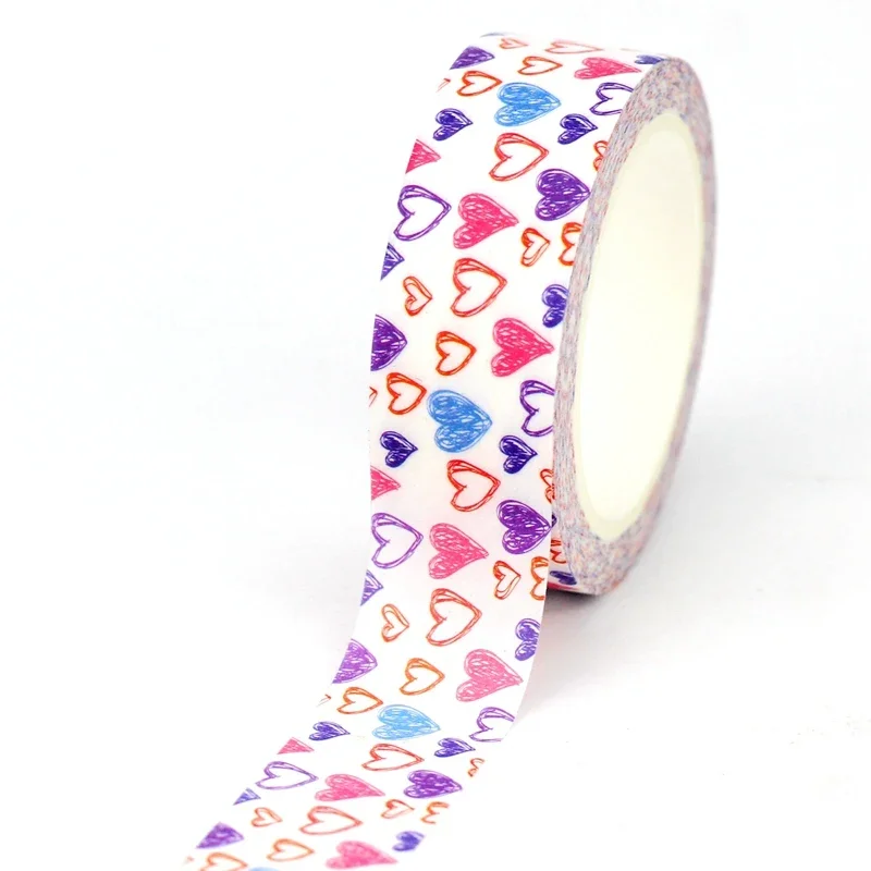 

Декоративная лента GREATHOPE WASHI TAPE с сердечками