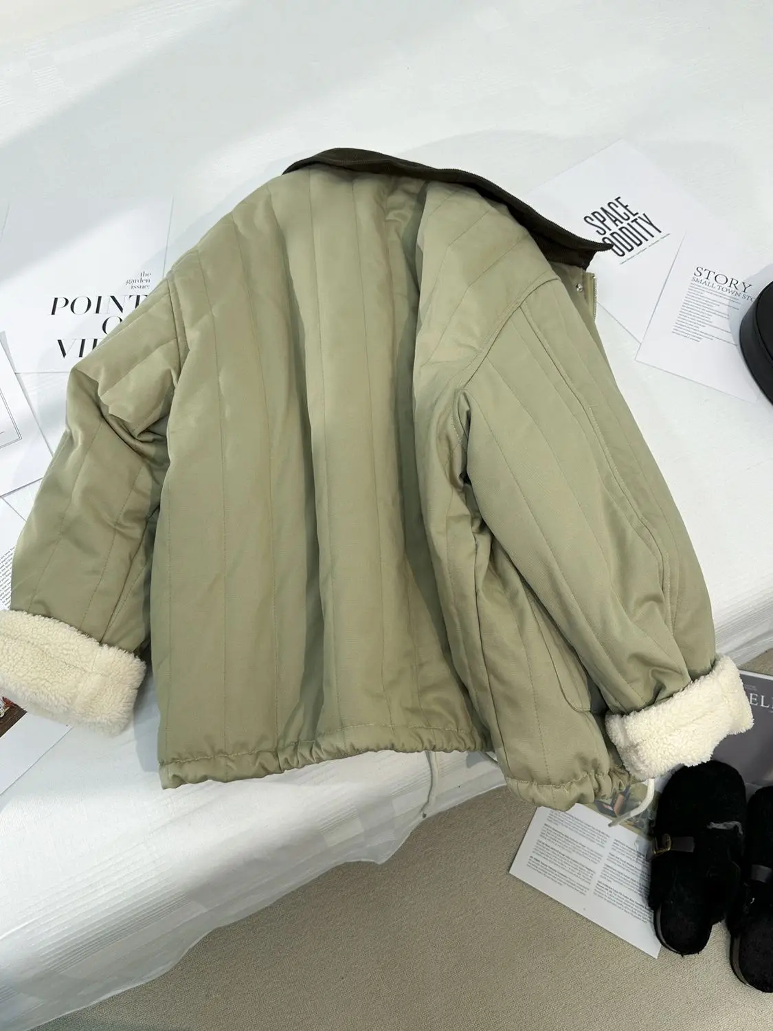 Корейское пальто из овечьей шерсти с хлопковой подкладкой женская зимняя новая