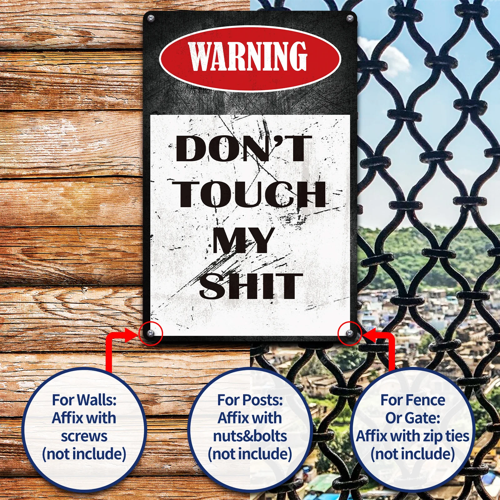 Винтажная жестяная картина Не трогай спринт изделия из металла украшение стены