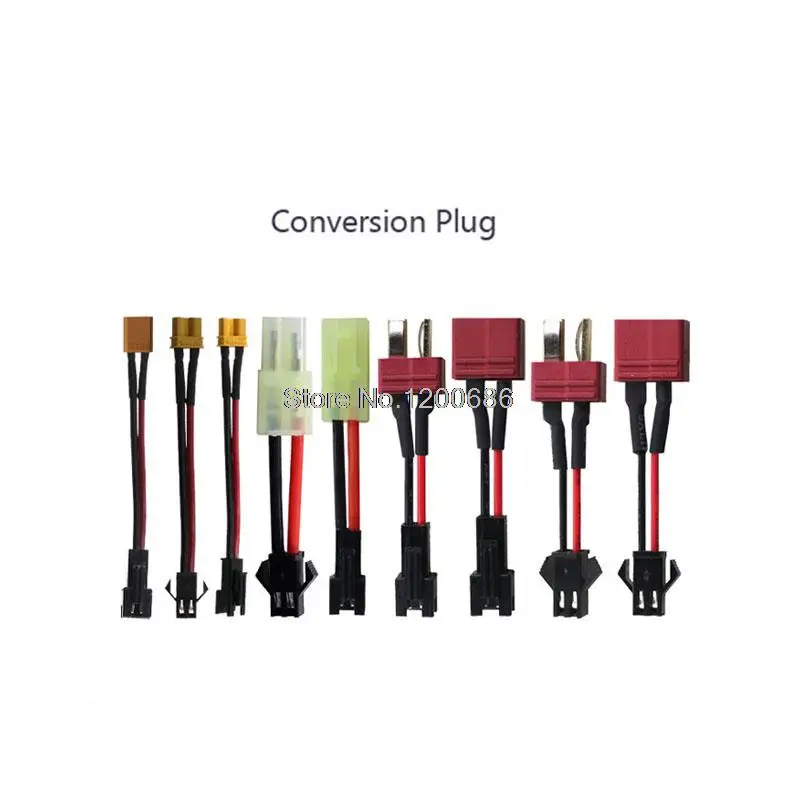 

SM plug adapter SM to T plug XT30 XT60 size Tamiya electric toy model airplane battery conversion between different plugs