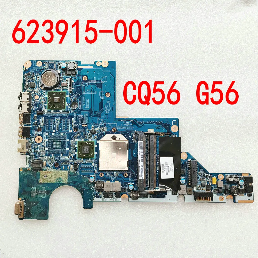 para Compaq Presario Cq56 G56 Notebook G56 Placa-mãe G62 Cq62 Cq62z200 Cq62z300 Placa Principal Da0ax2mb6e1 Da0ax2mb6e0 623915001