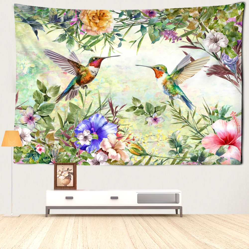 Колибри и искусство на стену в минималистическом стиле хиппи Ins для спальни