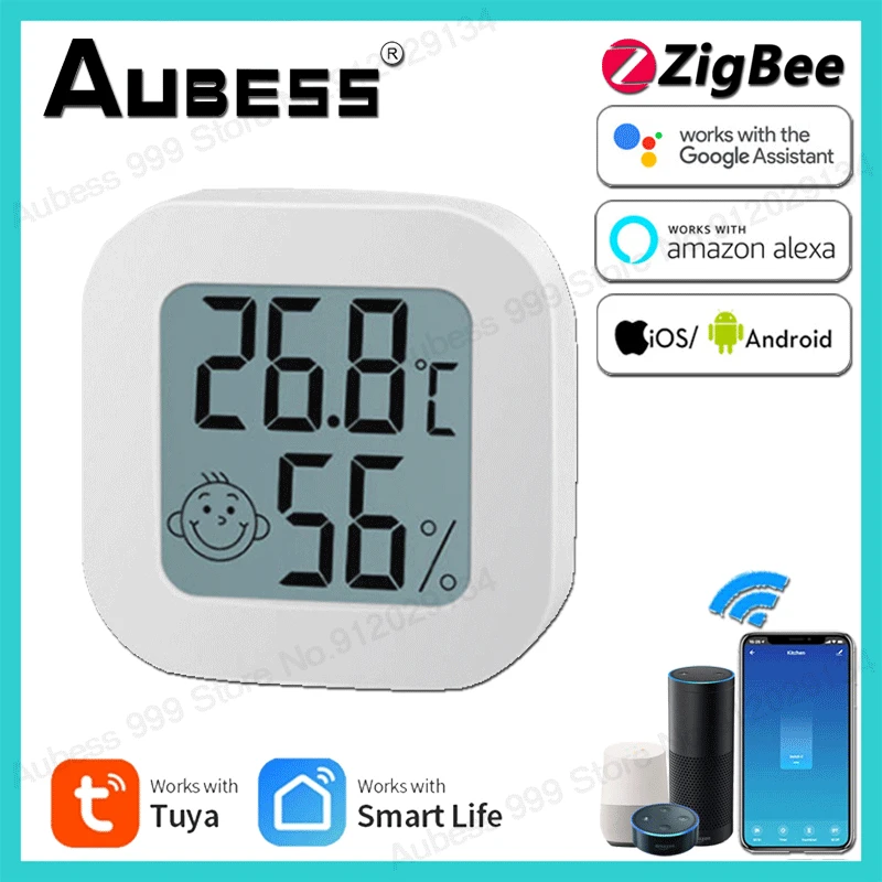 

Комнатный термометр ZigBee, цифровой измеритель влажности и температуры с ЖК дисплеем