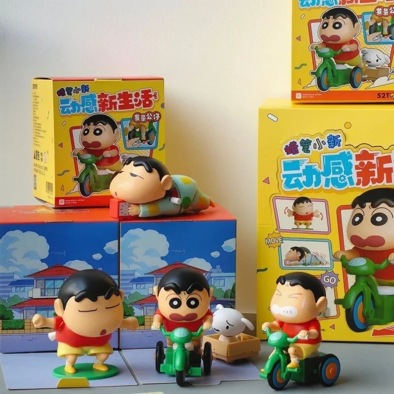 Crayon Shinchan динамическая Новая серия жизни Коллекционная заводная модель игрушка