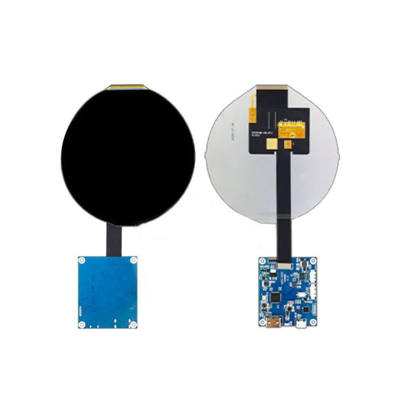 

5 Inch 1080x1080 IPS Round LCD Screen 400nits 1080P Touch Circle Circular Display MIPI USB Controller Driver Board