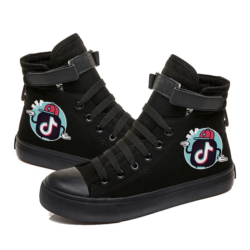 

Leaping Note High Quality Canvas Sneakers High-top Casual Shoes for Kids Youth