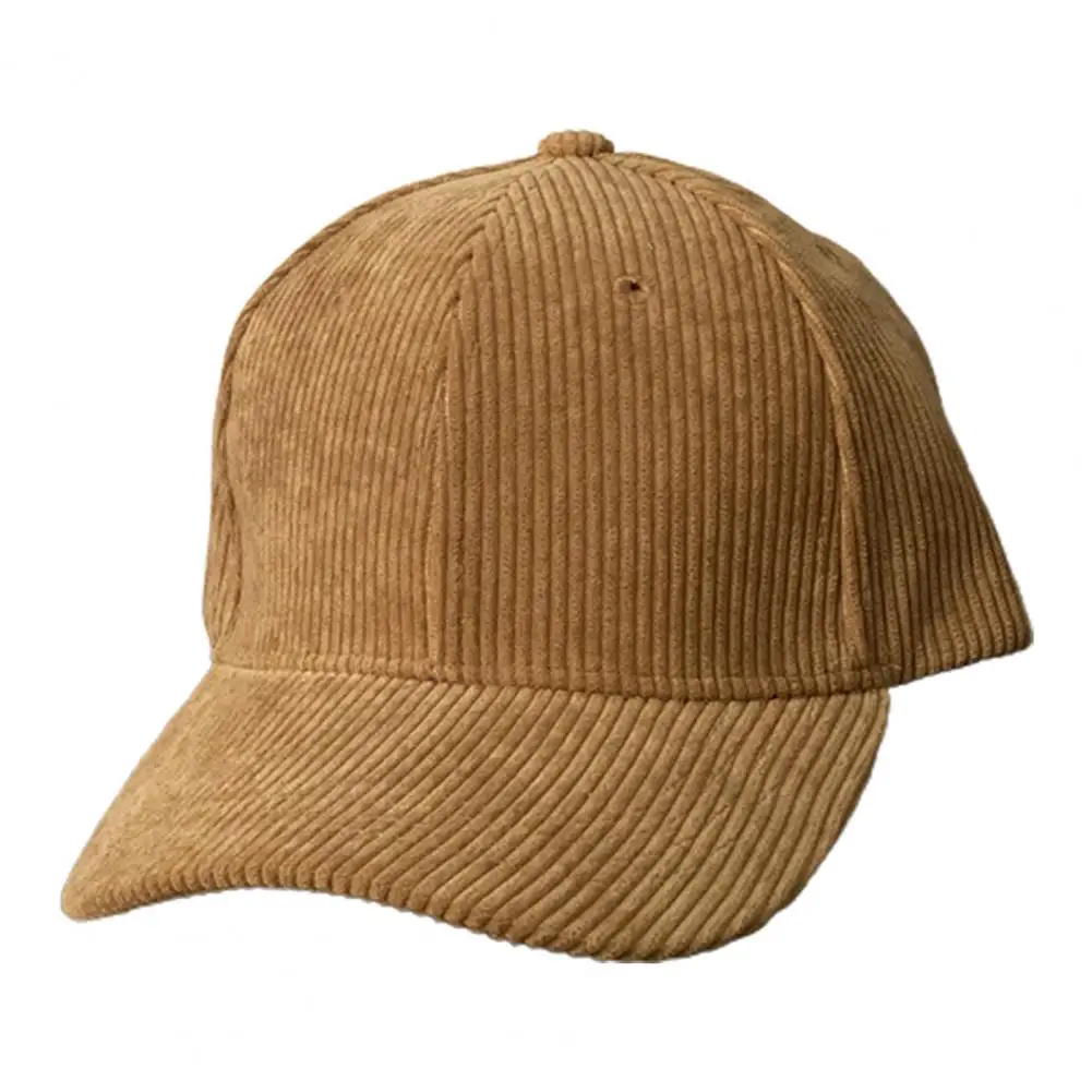 

Autumn Peaked Hat Solid Color Round Top Simple Breathable Lightweight Keep Warm Vintage Wide Brim Unisex Winter Baseball Hat