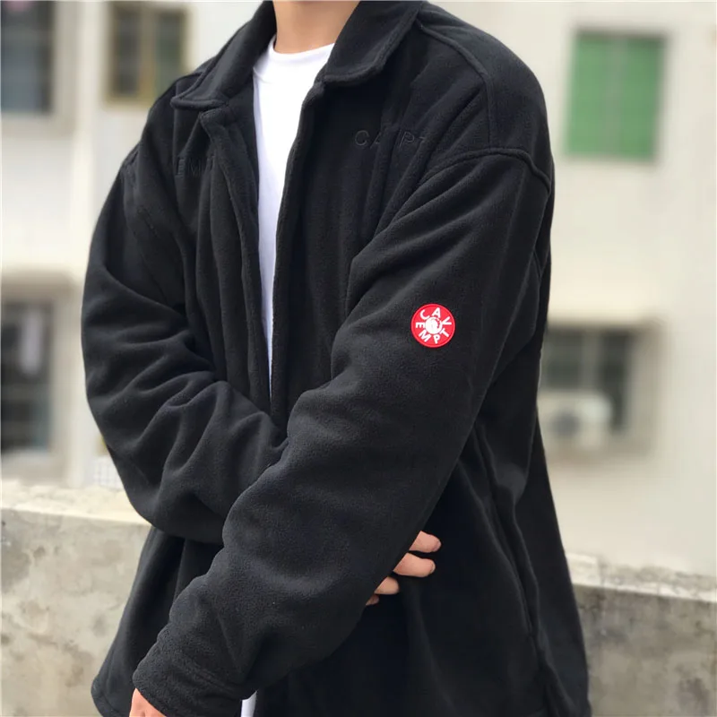 

CAVEMPT C.E Lamb Fleece Jacket Men Women 1:1 Retro Loose CAVEMPT Jacket