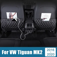 for volkswagen vw tiguan 2 mk2 2016 2019 2020 car seat back armrest box protect cover children baby kick proof mat accessories