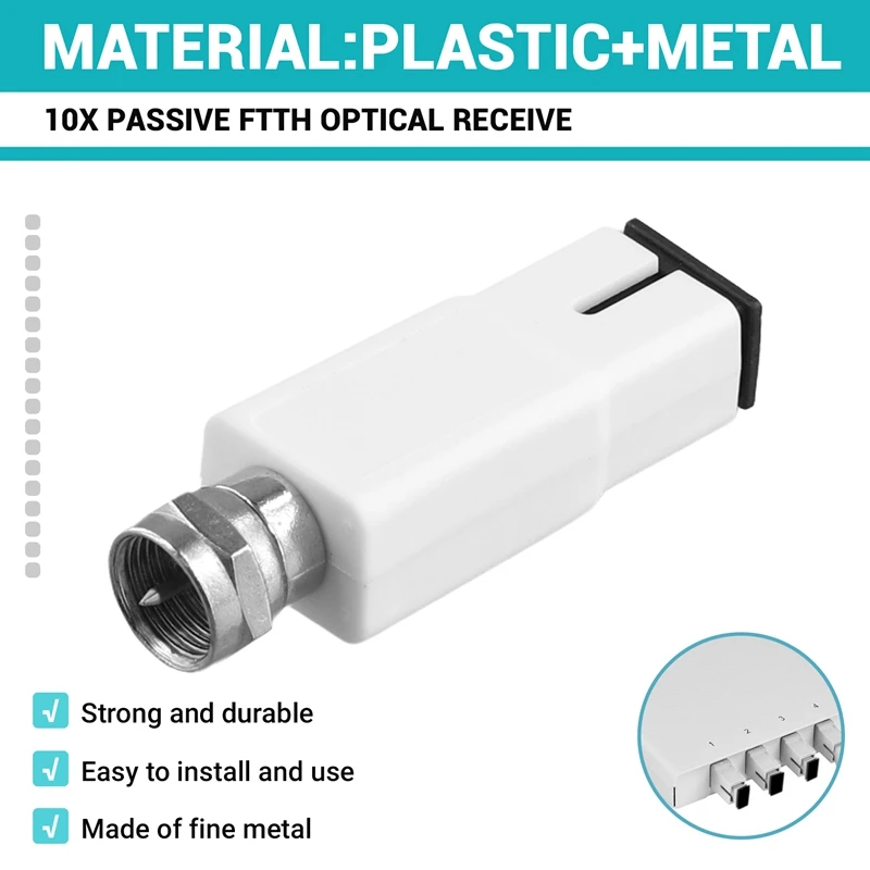 10 шт. пассивный оптический приемник FTTH для CATV Mini Wode Catv мини-оптический Ftth