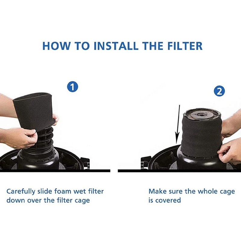 Моющийся и многоразовый пенопластовый фильтр подходящий для Shop-Vac Genie Vacmaster 90585