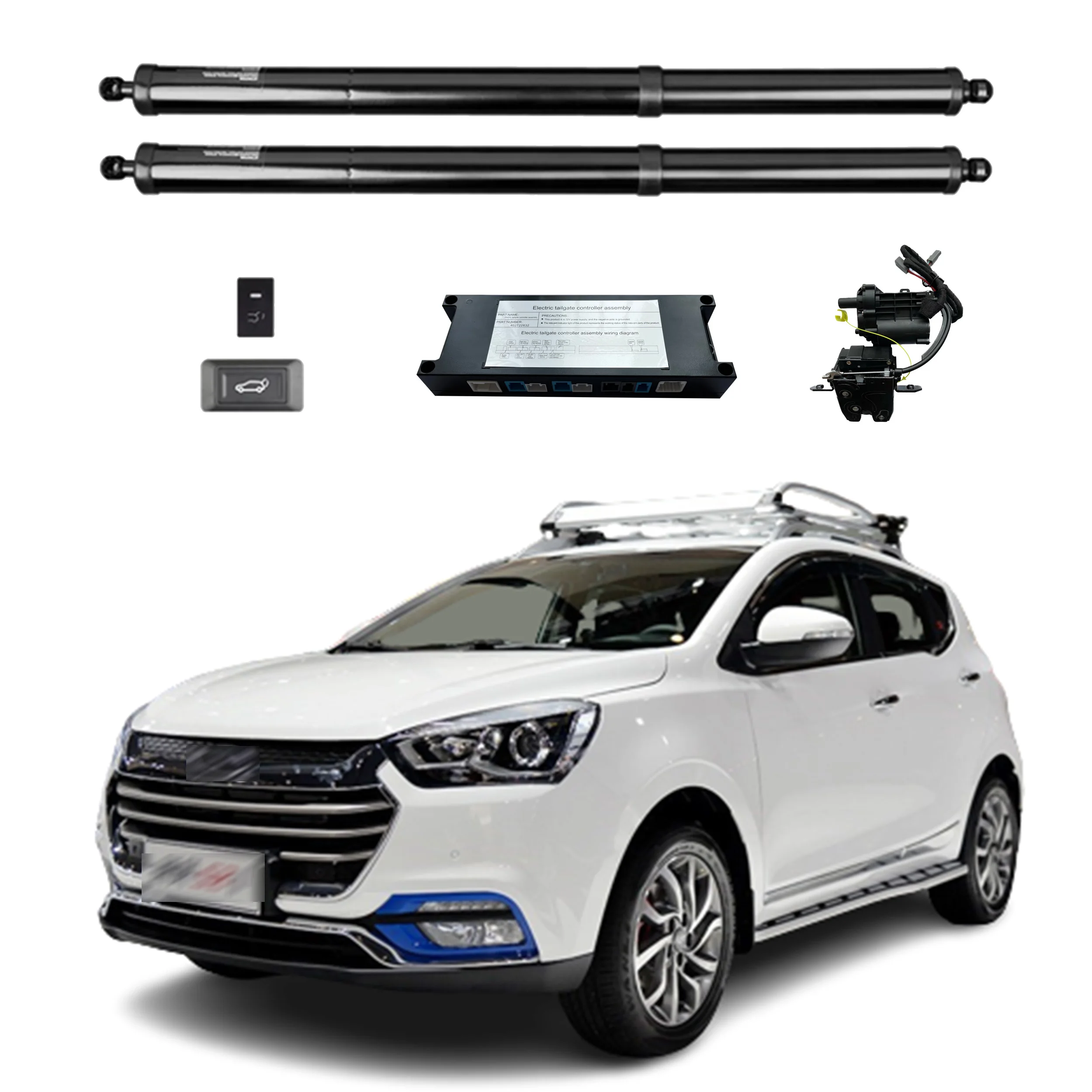 

For JAC S2 2015+ Smart Power Tailgate Rear Door Auto Trunk With Remote Control Hands-Free Foot-Activated Optional Closing Assist