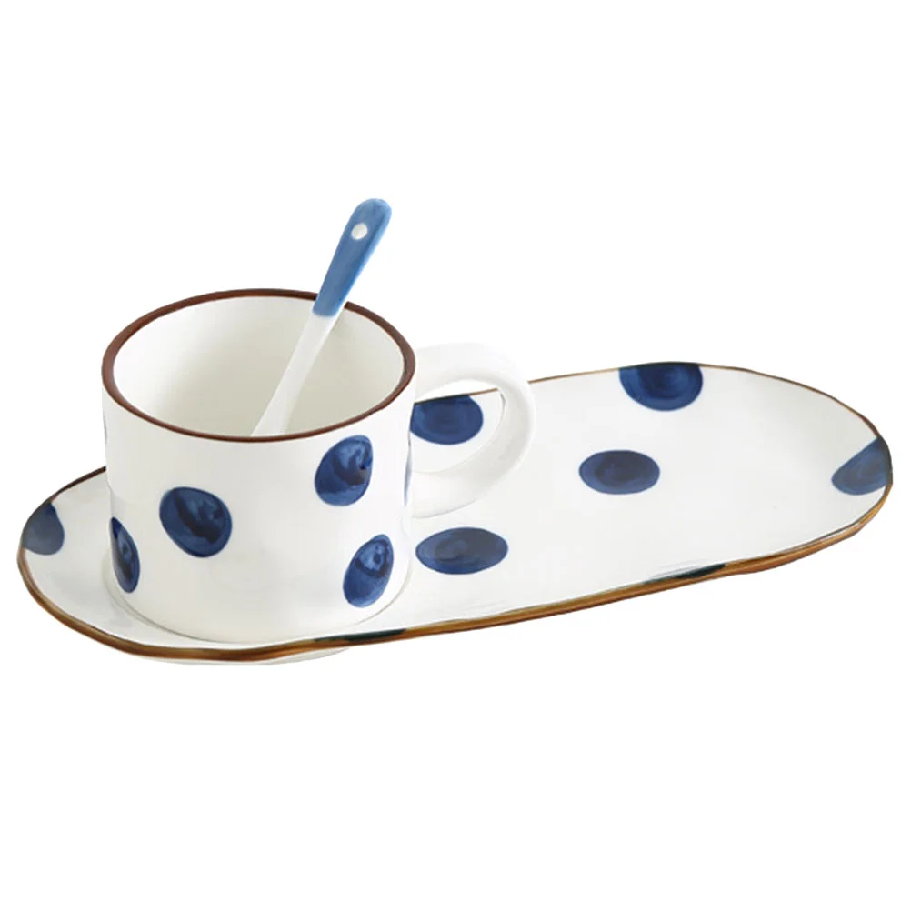 

Cup Plate Ceramicsoup Mugs Saucer Sandwich Coffee Mug Settea Cups Combo Spoon Espresso Sushi Serving Breakfast Plates Water