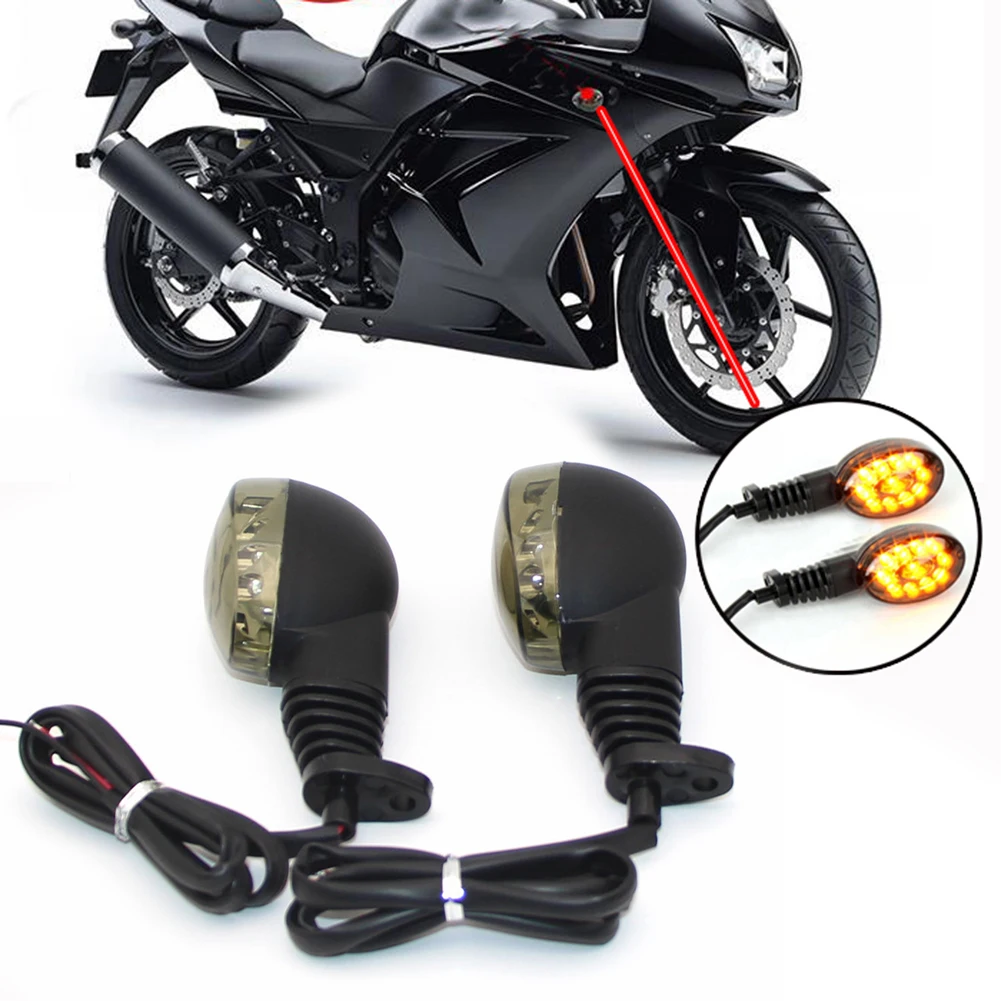 

Световой индикатор, 2 шт., лесветильник и правый для Kawasaki 250R 2008 2009 2010 2011 2012, светодиодный индикатор поворота