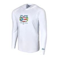 pelagic fishing hoodie fishing apparel summer men long sleeve sun protection breathable angling clothing camisetas de pesca