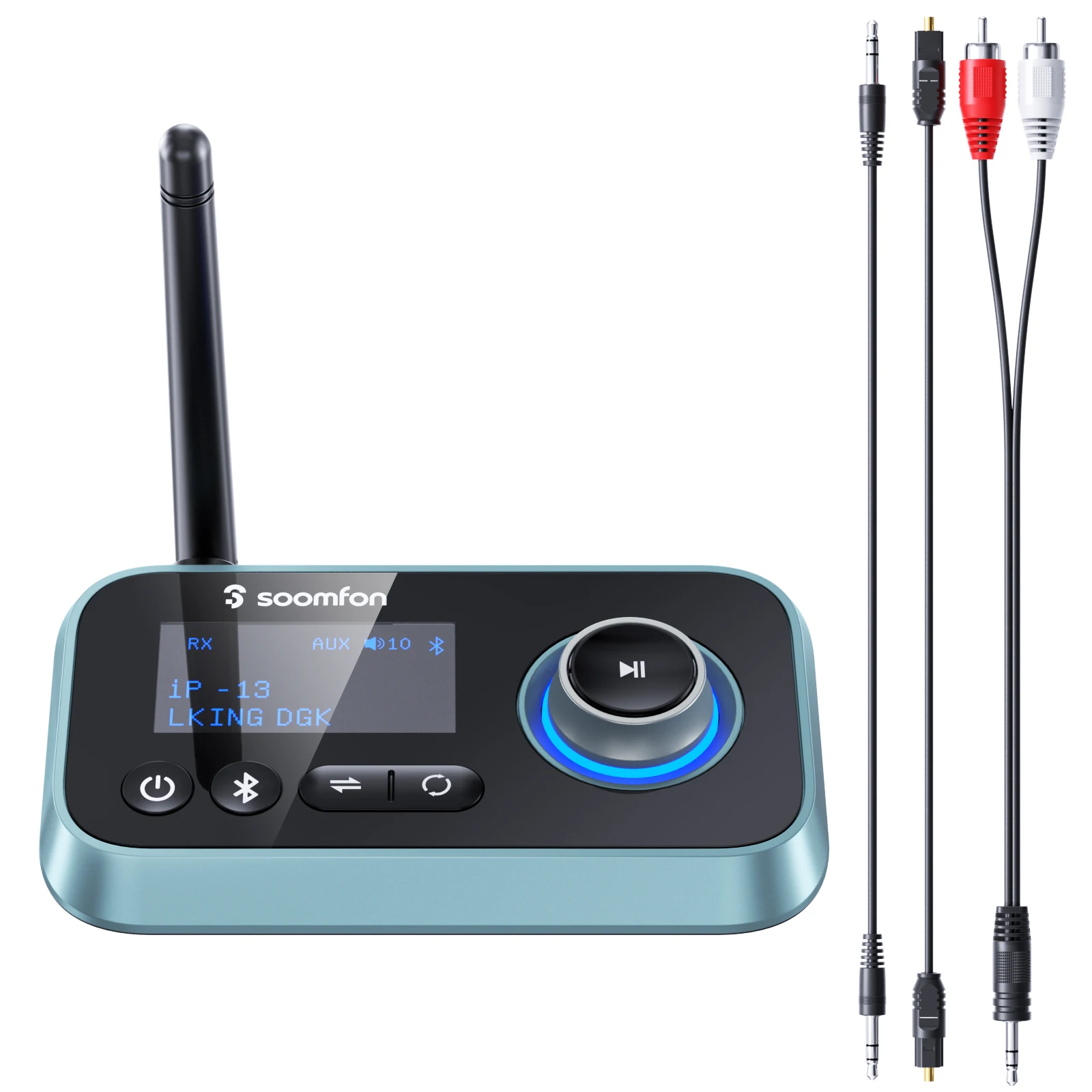 

Bluetooth 5,0 приемник-передатчик для телевизора 2 в 1 беспроводной Bluetooth аудио адаптер с ЖК-дисплеем 3,5 мм AUX RCA выход стерео