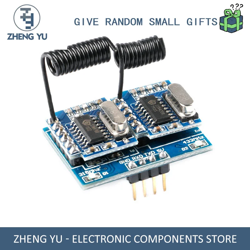 

YS-RF34B DUAL FREQUENCY WIRELESS DECODING MODULE RF REMOTE CONTROL SWITCH 315/433MHZ MCU