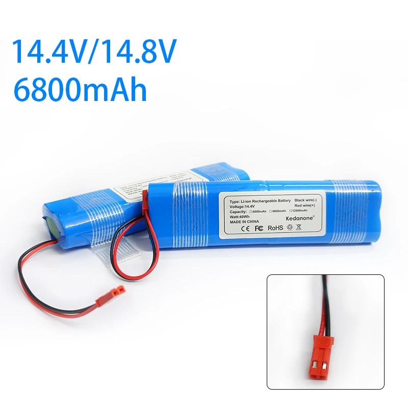 

18650 14.4V 6800mAh Lithium Ion Battery Pack,For Robot Vacuum Cleaner ILIFE V3s Pro, V50, V5s Pro, V8s, X750 Li-ion Battery