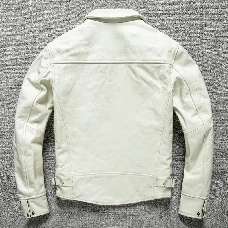 

Cowhide New Coats Male Slim Motorcycle Jackets Casual Genuine Leather Jacket for Men Clothing Jaqueta Masculina