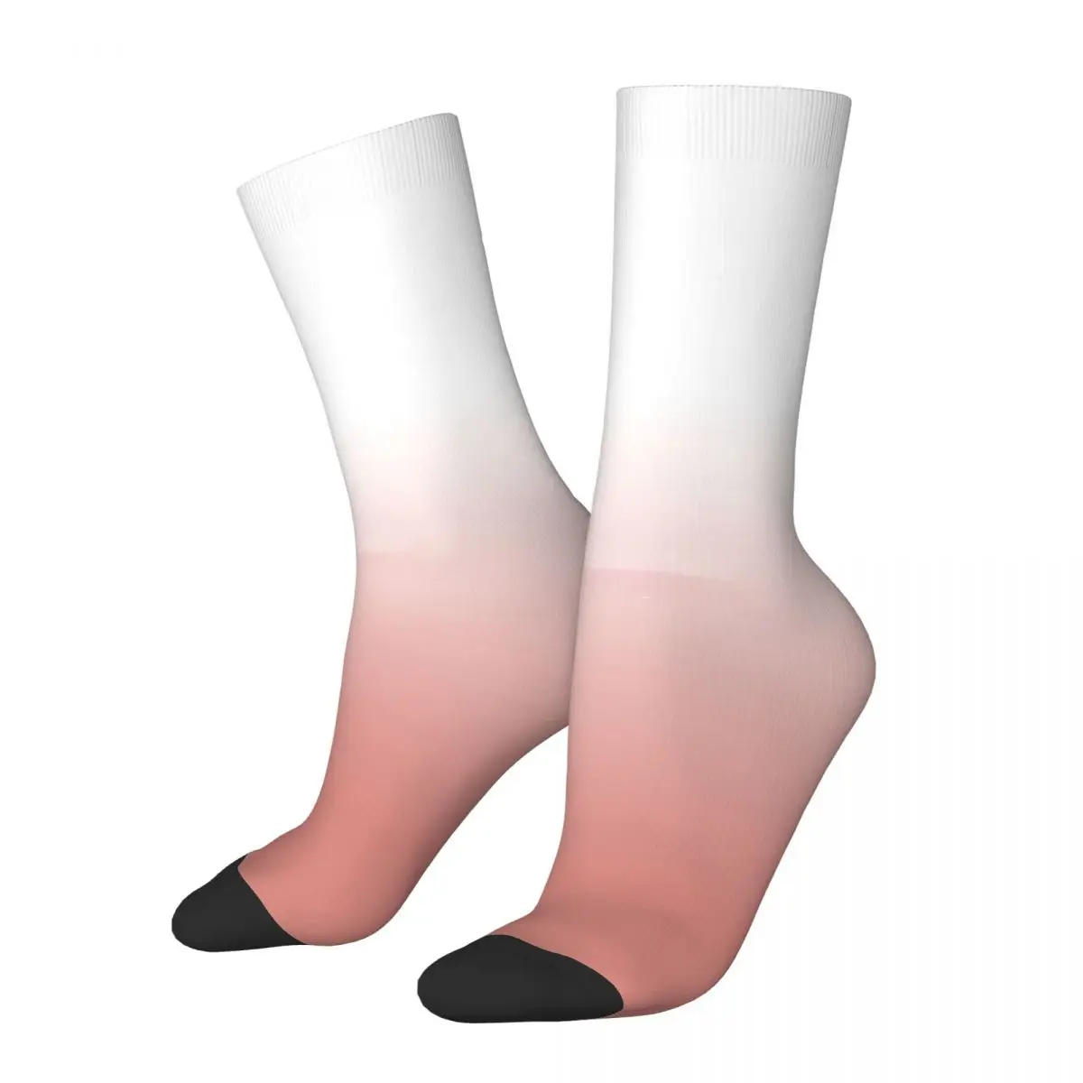 

Happy Funny Men's Socks Coral Ombre Light Pink Retro Harajuku Gradient Colorful Pattern Crew Crazy Sock Gift Printed