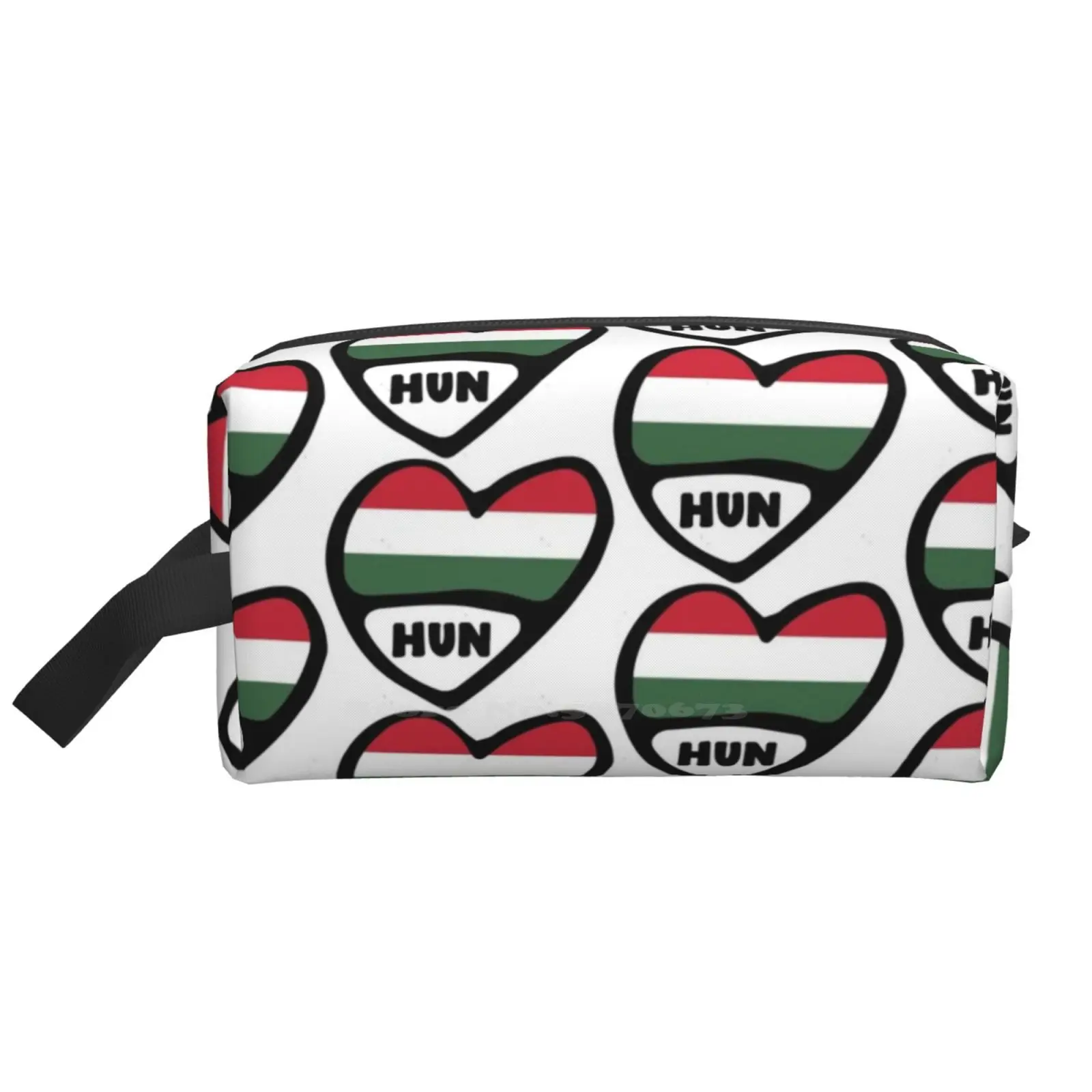 

Hungary Country Code Flag Heart, Magyarország Bathroom Storge Bag Data Cable Pen Makeup Bags Hun Hungary Country Code Hungary