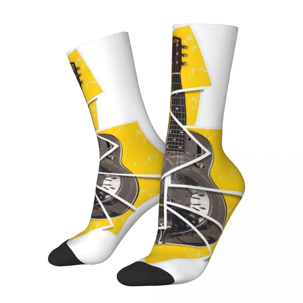 

Модные мужские и мужские носки в стиле Харадзюку, носки для музыкальной гитары, из полиэстера, спортивные женские носки, сезон весна-лето-осень-зима