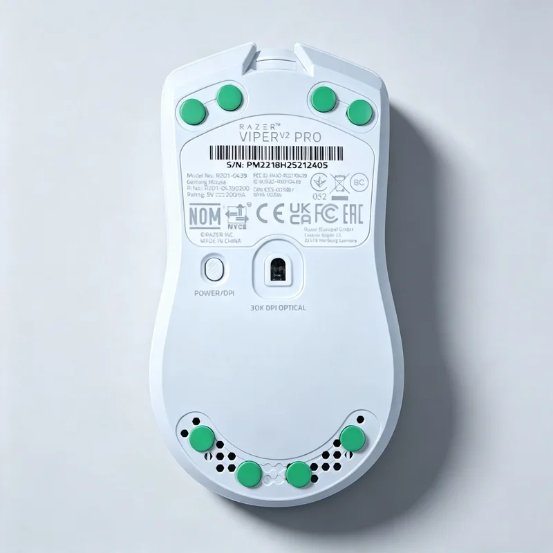 Фото Накладки X-raypad Jade Air Mouse Feet Skates для мыши: бесшумные и скоростные, универсальные, 6,5 мм PTFE-точки, 9,5 мм PTFE-диски, износостойкие, для киберспорта №4