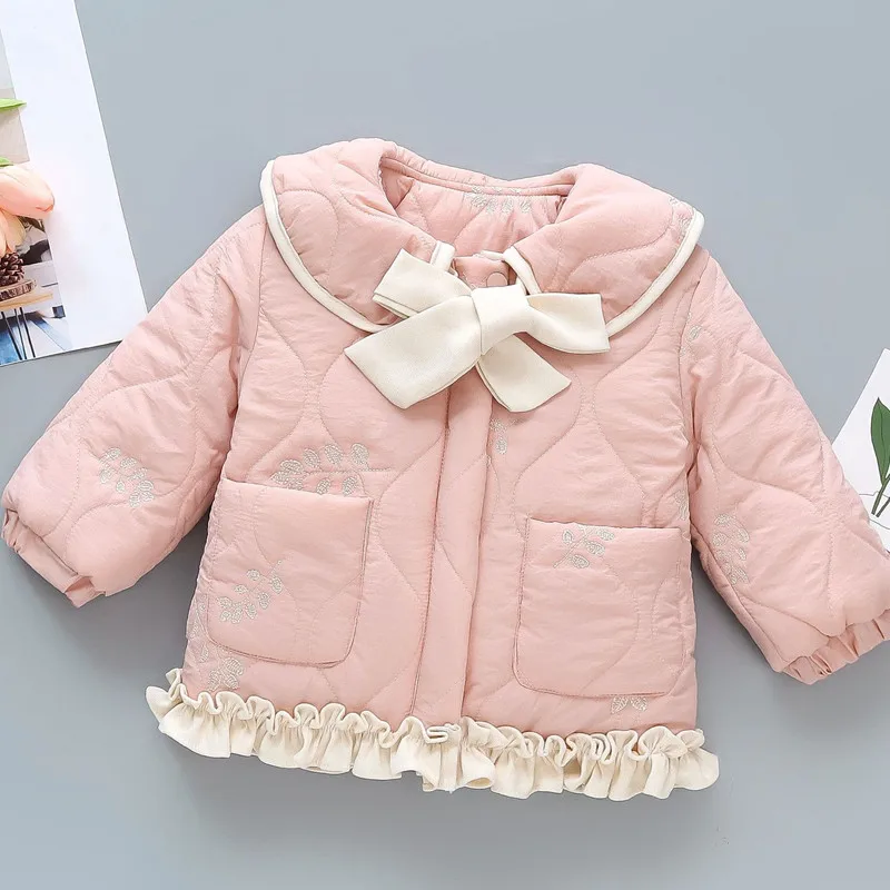 

Осенне-зимние детские пальто принцессы, куртки для девочек, детская одежда, плотная теплая детская верхняя одежда, одежда для маленьких девочек