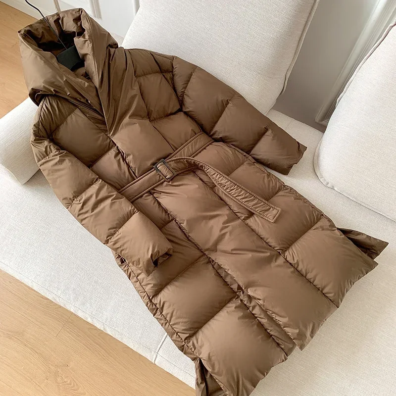 

Fashion 2023 Top Quality Winter 90% White Duck Down Jacket Women Warm Long Puffer Coat Female Windproof Casual Parkas Outwear