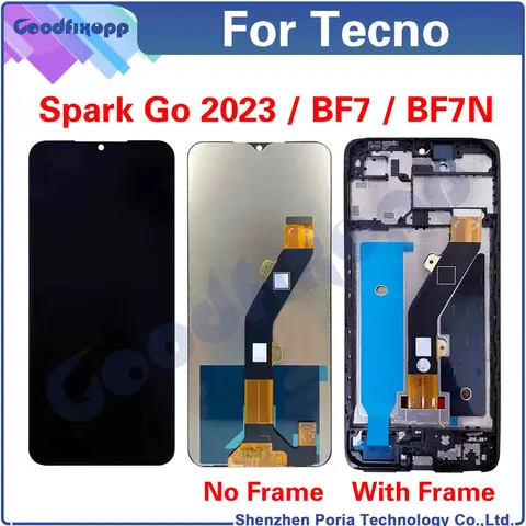 Для Tecno Spark Go 2023 BF7 BF7N LCD дисплей кодирующий преобразователь сенсорного экрана в сборе запасные части для ремонта
