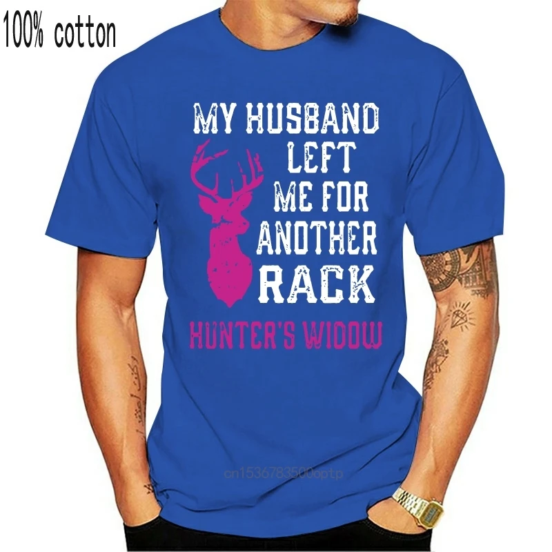

Man Clothing Men Tshirt Short Sleeve Hunter's Widow Opening Day Deer Hunting Funny Gag Gift Shirt Cool Tee Tops Women t-shirt