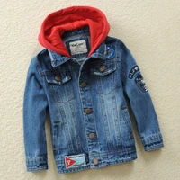2022 new spring and autumn childrens clothing boy jeans suit big children europe and america children denim jacket shirt childr
