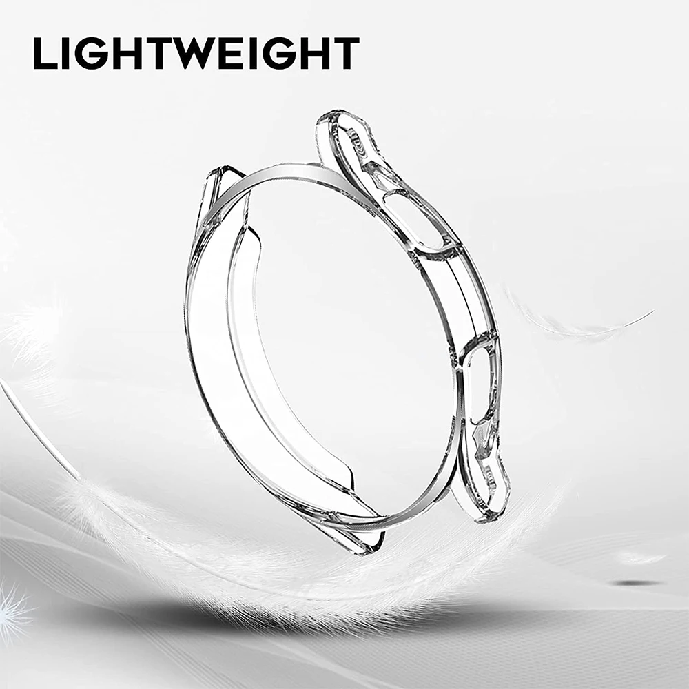 Protector Case For Samsung Galaxy Watch 4 5 40mm 44mm Cover Coverage Silicone TPU Bumper Screen Protection Full Accessories