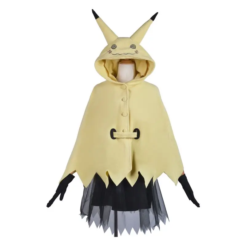 

Game Mimikyu Cosplay Costumes Anthropomorphic Cartoon Cloak Halloween Party Kawaii Pajama Dress Sun And Moon