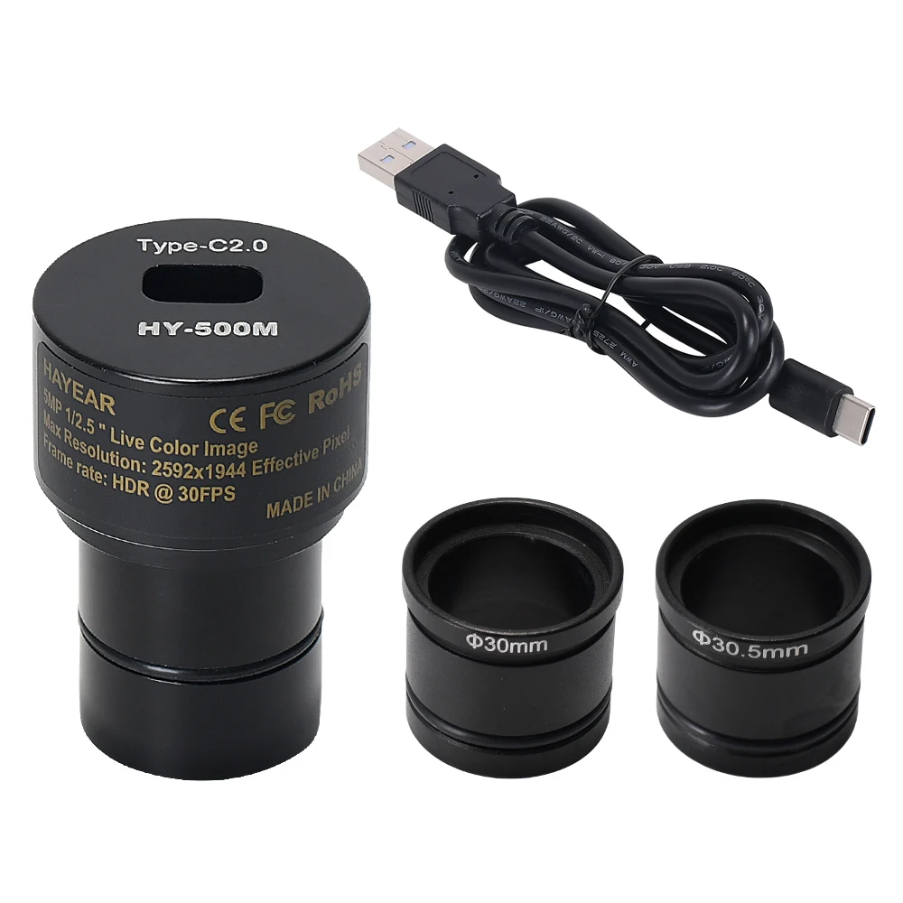 

5MP CMOS USB2.0 Microscope Camera Digital Electronic Eyepiece Free Driver Microscope High Speed Industrial Camera