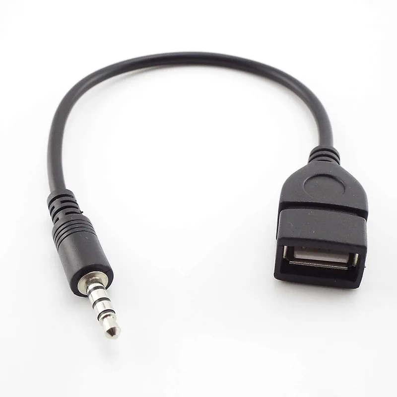 

Аудиокабель-адаптер 3,5 мм Jack Male to USB Female
