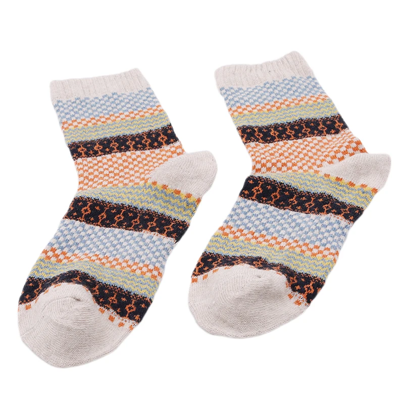 

Mens Winter Striped Warm Thick Wool Socks Cotton Meias Mixture Vintage Men Retro Plaid Casual Socks Calcetines