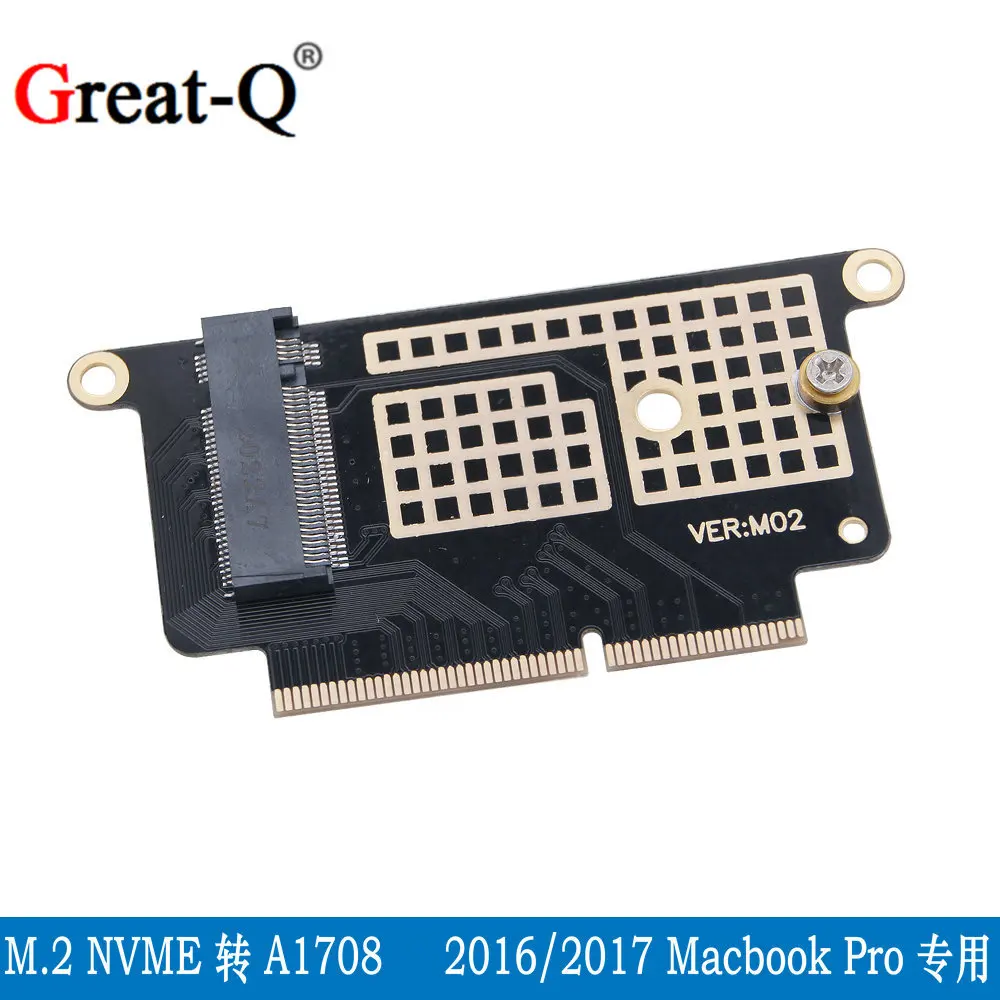 

NVMe M.2 NGFF SSD to 2016 and 2017 MacBook Pro A1708 SSD adapter card